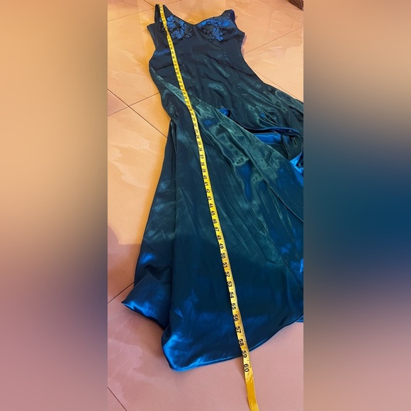 CESAR ROSARIO Ladies Blue Formal Dress Ball Gown Asimétrico Wedding Party . PROM - Picture 8 of 16